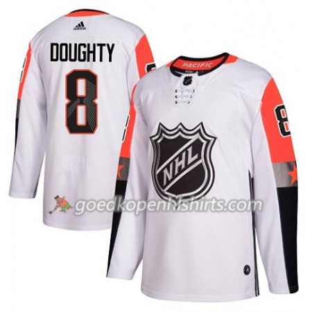 Los Angeles Kings Drew Doughty 8 2018 NHL All-Star Pacific Division Adidas Wit Authentic Shirt - Mannen
